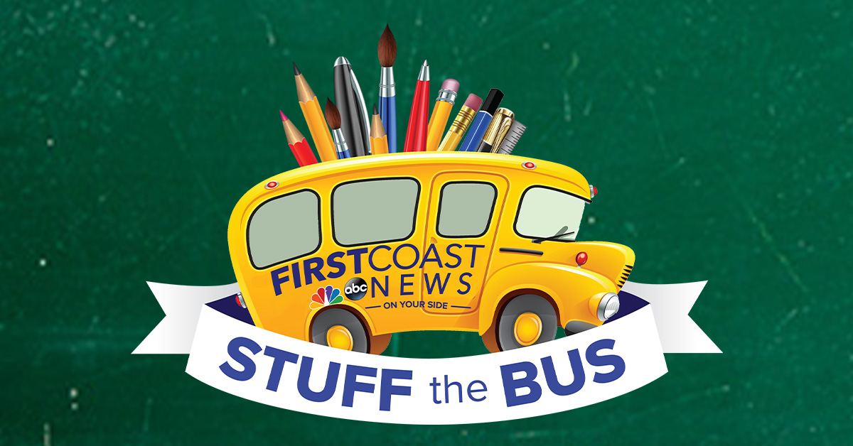 Stuff the Bus school supply donation event at Markets at Town Center and Staples in Orange Park
