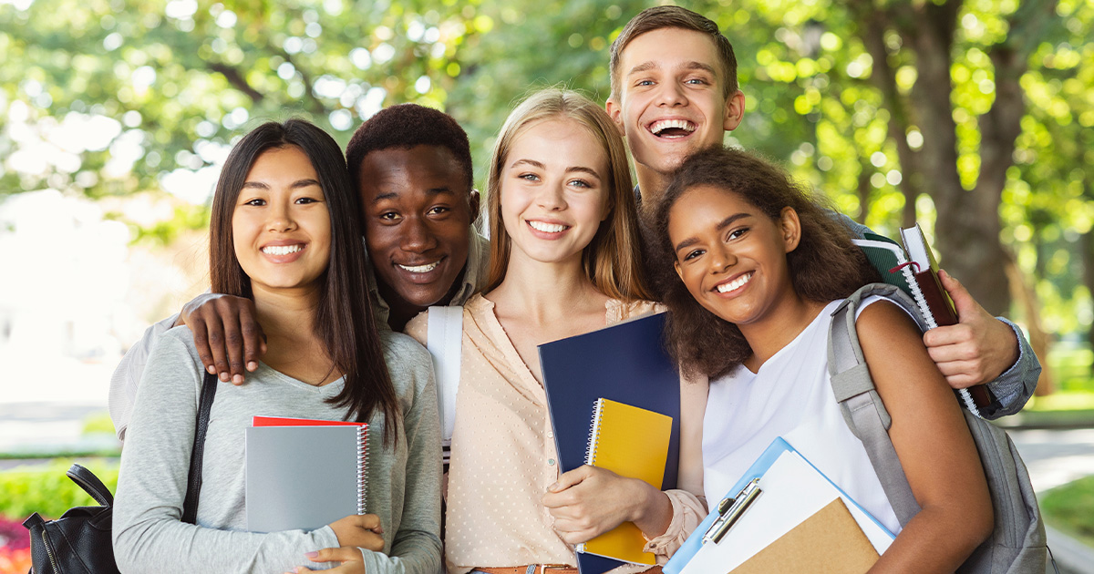 Group of college students.