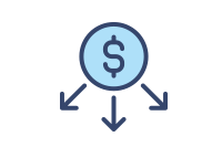 Dollar Symbol with Arrows Pointing Out