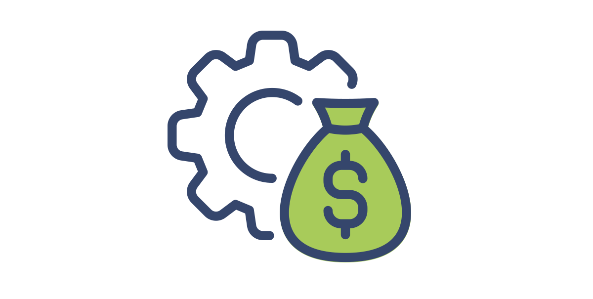 Money Bag with Gear icon
