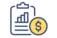 Clipboard and Money Dollar Symbol