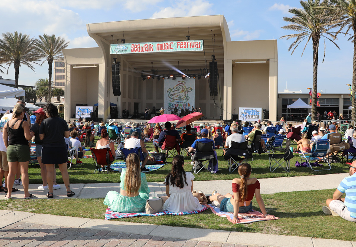 Photo of Concert Goers at Seawalk Pavilion
